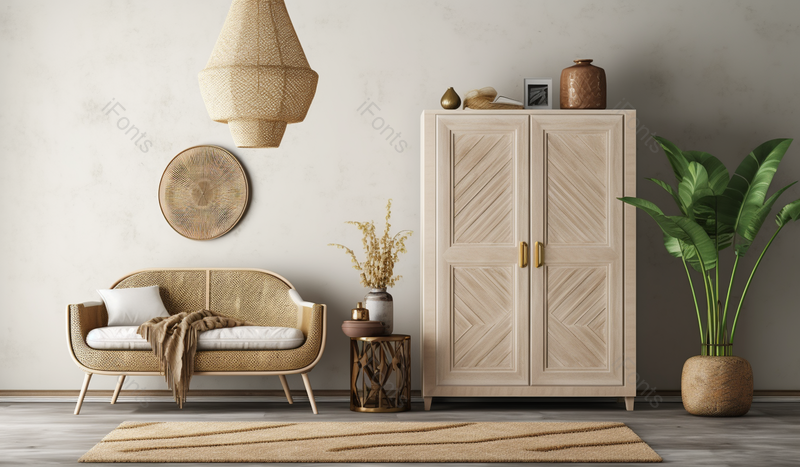 室内客厅装修风格主打米白色家具高清图片摄影图盆栽柜子椅子,高清,摄影图,摄影图片,图片大全,摄影图免费下载